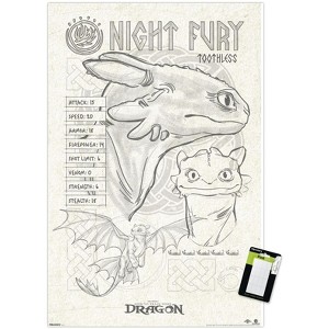 Trends International How To Train Your Dragon (2025) - Toothless Illustration Unframed Wall Poster Prints - 1 of 4