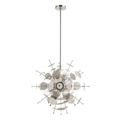 Livex Lighting Circulo 6 - Light Chandelier in  Polished Chrome