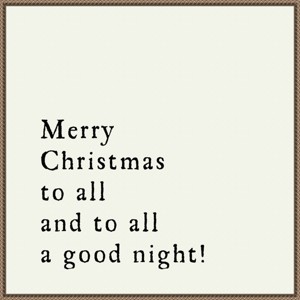 Amanti Art 30"x30" Merry Christmas To All by Amanti Art Portfolio Framed Canvas Wall Art - 1 of 4