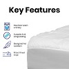 Flash Furniture Capri Comfortable Sleep White Mattress Pad - Deep Pocket - Full Size - Quilted Cotton Top - Hypoallergenic - Fits 8"-21" Mattresses - image 4 of 4