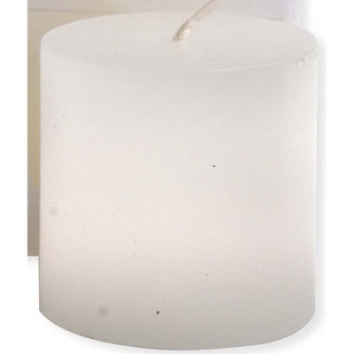 White Dripless Unscented Paraffin Wax Votive Candles Set of 6