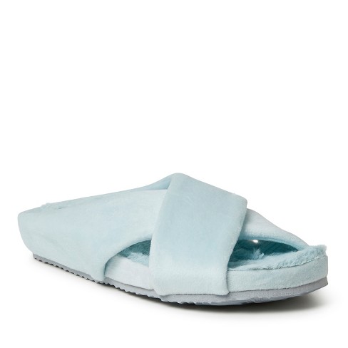 dearfoams maeve velour slide