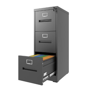 Kumasinova 2/3/4-Drawer Locker File Cabinet for Office&Home,A4 / Legal / Letter Size Vertical Home Office Filing Cabinet,Premium Steel Frame - 1 of 4