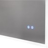 Led Bathroom Mirror, Wall Mounted Backlit Glass Mirror, Intelligent Dual Control Illuminating Glow Horizontal/Vertical Mirror White - 4 of 4
