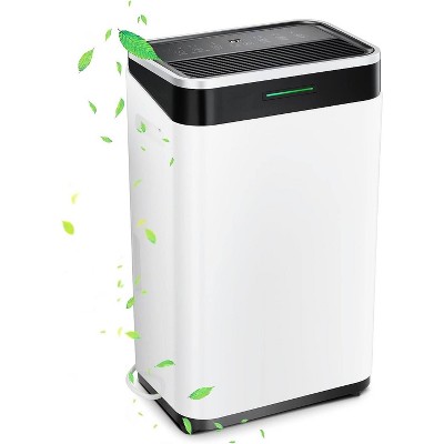 Zafro 3,500 sq. ft Dehumidifiers for Home, 50 Pints Dehumidifier with Drain Hose, 24 Timer, Overheat Protection, Ideal for Bedrooms,