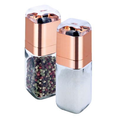 Honey-Can-Do Spice Mill Set 2pc Rose Gold