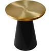 Meridian Furniture,Martini Gold Iron End / Side Table - 3 of 4