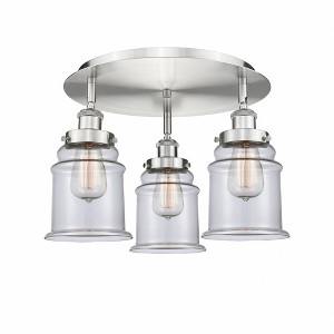 Canton - 3 Light Flush Mount In Industrial Style-10.75 Inches Tall and 17.75 Inches Wide - 1 of 1