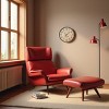 FURNIinspire Wall Clocks Living Room Modern Round Hanging Clock Aged Timepiece Vintage Wall Decor for Bedroom, Office, Brown, 20"*20"*1.75" - 2 of 4