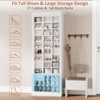 Shoe Storage Cabinet, 10-Tier Tall Shoe Cabinet with Boots Racks and 27 Cubbies - 3 of 4