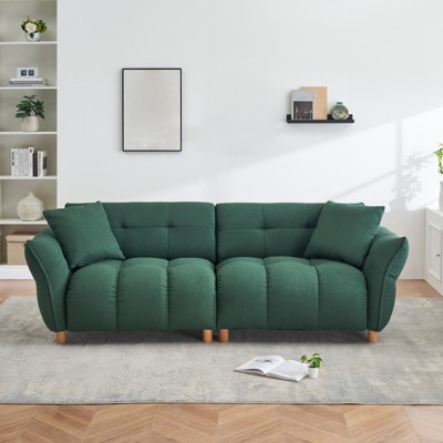 93.7" Comfy Sofa Couch, Upholstered 3 Seater Sofa With Pillows, Deep Seat Sleeper Sofa Couch, Modern Loveseat for Living Room Apartment Bedroom