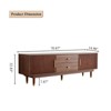 JVNOXK-Mid-Century Modern 70.9" Walnut TV Stand for 50"+ TVs, Stylish Storage Console-walnut - 3 of 4