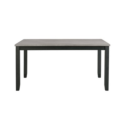 Modern Black and Gray 5-Piece Formal Dining Set with Upholstered Chairs