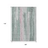 HomeRoots 9' X 12' Sage And Blush Abstract Washable Indoor Outdoor Area Rug - 3 of 4