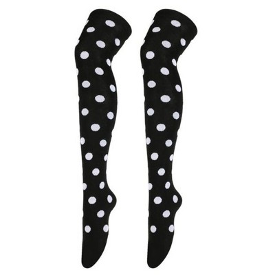 black with white dots