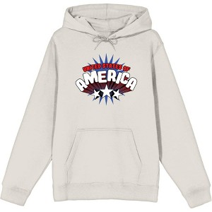 Americana United States Of Americana Adult Long Sleeve Hoodie - 1 of 3
