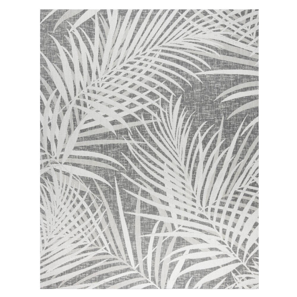 Photos - Area Rug Gertmenian 6'5"x9'6" Paseo Paume Palm Leaf Rectangle Woven Indoor/Outdoor