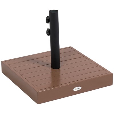 Outsunny Patio Umbrella Base, 42 lbs. Concrete Heavy Duty Umbrella Base for 1.25"/1.5" Poles