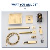 CASAINC 1-Spray Patterns with 2.5 GPM 10 Inches Tub Wall Mount Dual Shower Heads in Spot Resist - 3 of 4