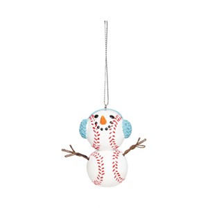 Gallerie II Baseball Snowman Ornament - 1 of 4