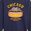 Boys' - Instant Message - Chicago Hot Dog Skyline Long Sleeve Graphic T-Shirt - 2 of 4