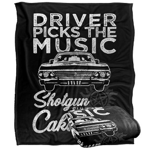 Supernatural Driver Picks Music Officially Licensed Silky Touch Super Soft Throw Blanket 50" x 60" - 1 of 4