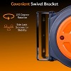SuperHandy Mountable Retractable Extension Cord Reel - 12AWG x 65' Ft, 3 Grounded Outlets, Max 15A - 2 of 4
