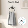 Itopfox Matte Black Bathroom Hardware Set 4 Piece Includes 24 Inch Towel Bar Towel Ring Towel Hook Toilet Paper Holder with Shelf Stainless Steel - 4 of 4