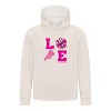 Everyday Kids Cheerleading LOVE Girls Pullover Hoodie – Pink Pom Pom & Megaphone Graphic Sweatshirt - 3 of 4