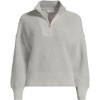 Lands' End Women's Drifter Shaker Wedge Quarter Zip Sweater - 3 of 3