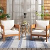 Theo Chair Indoor/Outdoor (Set Of 2) - PAT7087 - Natural/Taupe - Safavieh - 3 of 4