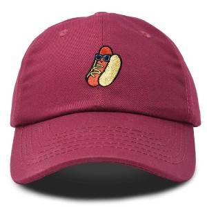 Dalix Hot Dog Embroidered Cap Cotton Baseball Summer Cool Dad Hat Mens - 1 of 4