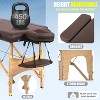 FDW Massage Table 2 Fold Portable Massage Table Spa Bed Massage Bed Height Adjustable Salon Tattoo Bed Lightweight Spa Table with Carry Case - 4 of 4