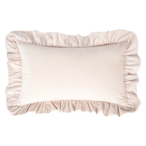 REGALWOVEN Scalloped Trim Outdoor Throw Pillow Covers for Sofa Living Room Home Decor 1 Pc - 1 of 4