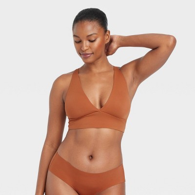 Auden lightly lined crossback Bralette XL Orange NWT