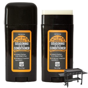 Impresa [2 Pack] Cast Iron Seasoning Oil - Griddle Seasoning Stick for Blackstone Seasoning and Conditioning - 6oz. - 1 of 4