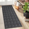 Washable Modern Braided Printed Rug Non Slip Low Pile Rug Soft Contemporary Throw Floor Cover Foldable Indoor Carpet for Living Room Bedroom - 4 of 4