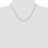 Black Bow Jewelry 1.3mm 14k White Gold Diamond Cut Singapore Chain Necklace - 2 of 4