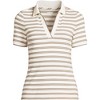 Lands' End Women's Short Sleeve Wide Rib Polo - 3 of 4