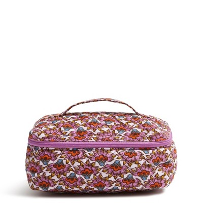 Vera Bradley Women's Outlet Cotton Essential Brush Up Cosmetic Toiletry Bag Case