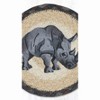 Earth Rugs Farmhouse Rhino Round Coaster – 7" Eco-Friendly Braided Jute Tableware - 3 of 3