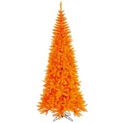 Vickerman Orange Fir Slim Artificial Christmas Tree