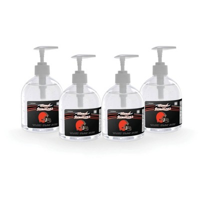 NFL Cleveland Browns 16oz Pump Top Hand Sanitizer - 4pk