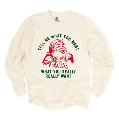 Simply Sage Market Tell Me What You Want Garment Dyed Long Sleeve