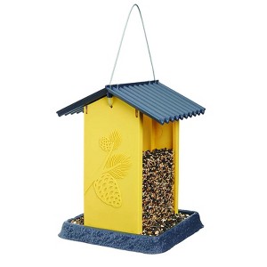 North States Village Wild Bird 4.25 lb Plastic Pinecone Hopper Bird Feeder 4 ports (Case of 2) - 1 of 1