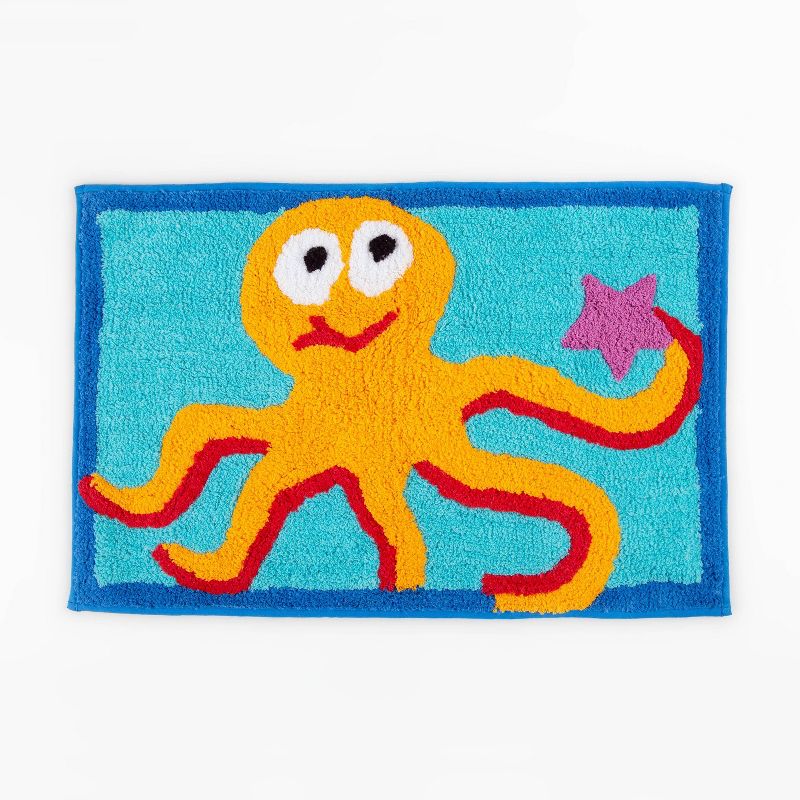 20&#34;x30&#34; Fishtails Octopus Bath Rug Blue - Allure Home Creations, 1 of 11