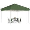 Pop Up Canopy with One Button Push Setup - Outdoor Canopy Tent with Portable Roller Bag - 3 Adjustable Height - 4 of 4