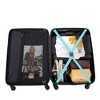 SEVOBAL Luggage 3 Piece ABS Lightweight Set with Spinner Wheels, TSA Lock, Hardshell Suitcase for Carry On, Check In in Travel, Green, 20"*11.5"*30" - 4 of 4