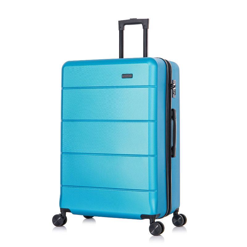 InUSA Elysian Lightweight Hardside Large Checked Spinner Suitcase, 1 of 17