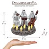 Ghostly Ensemble Trio Lighted Spooky Home Figurine, 5.5" LED Haunted Halloween Ghost Statue| OrnamentallyYou - 3 of 4